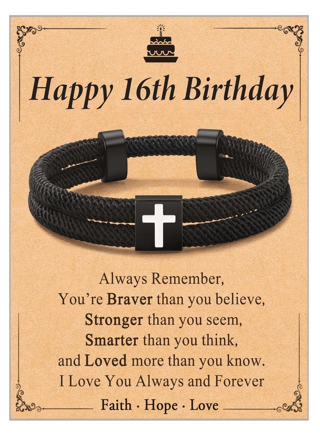 Shonyin 16th Birthday Gifts for Boys, Gifts for 16 Year Old Boy Birthday Bracelet Gift Ideas 16th Birthday Decorations Gifts - Image 1